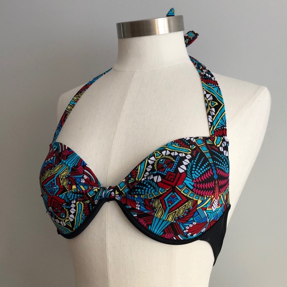 NWT✨ Mossimo Geometric Push-Up Bikini Set Size S - Picture 2 of 8